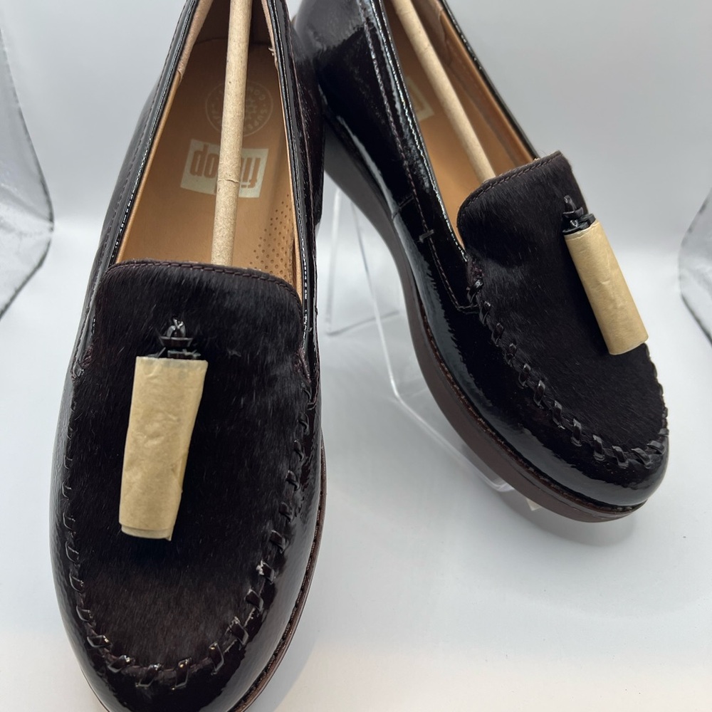 Fitflop Dark Brown Leather Loafers